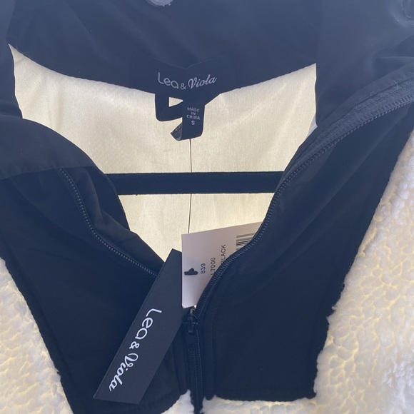 Lea & Viola Sherpa fleece jacket zip up - Picture 4 of 5